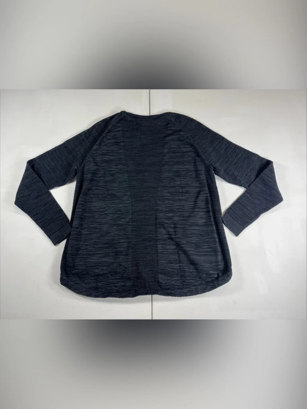 Nike Tech Knit Crew Sweatshirt Black White Training Gym Pockets Women’s L